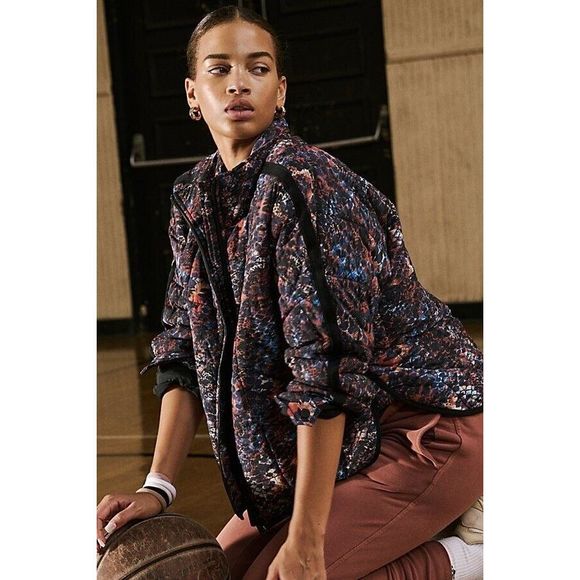 Free People Printed Pippa Packable Puffer Jacket